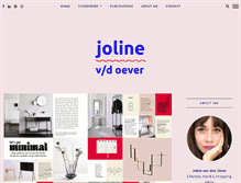 Tablet Screenshot of jolinevandenoever.com